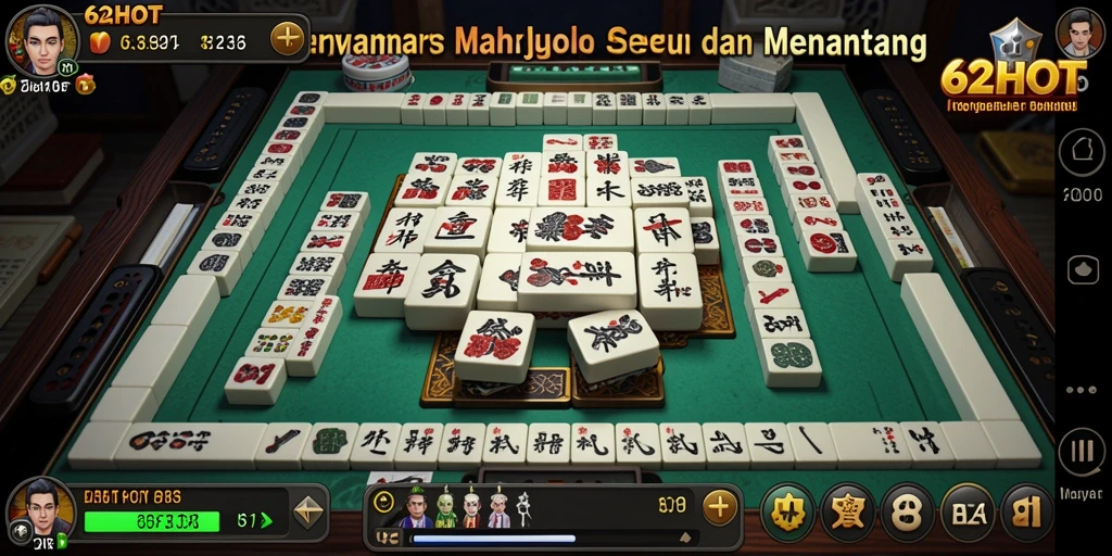 Screenshot menunjukkan gameplay Mahjong yang menantang dan menyenangkan.