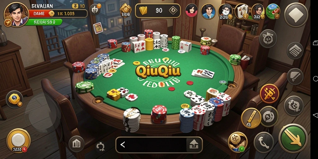 Gameplay D06 yang seru dalam permainan QiuQiu.