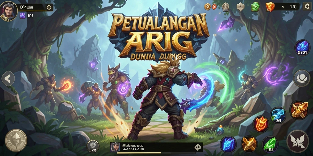 Screenshot DY01 menampilkan aksi seru dalam gameplay ARPG.