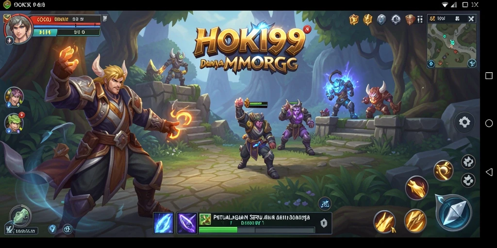 Tampilan gameplay HOKI99 yang menarik dan penuh aksi dalam dunia MMORPG.