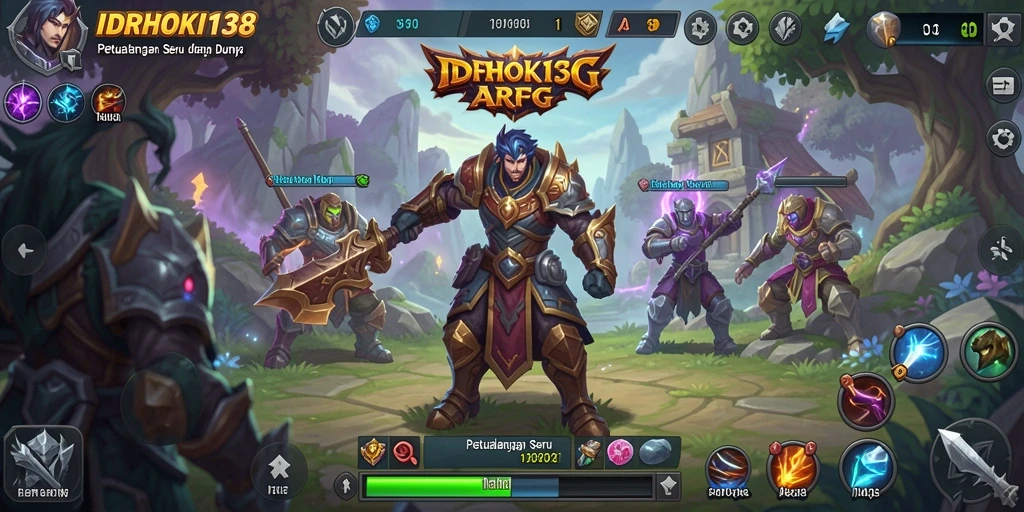 Tampilan gameplay menakjubkan dari IDRHOKI138 dalam aksi ARPG.