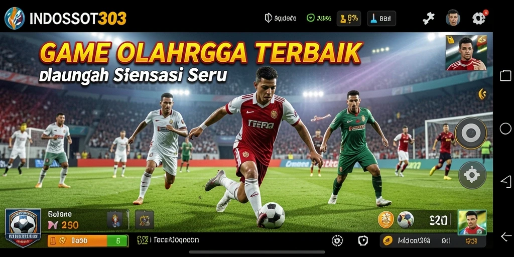 Tampilan gameplay INDOSLOT303 dengan grafis menakjubkan dan aksi olahraga.