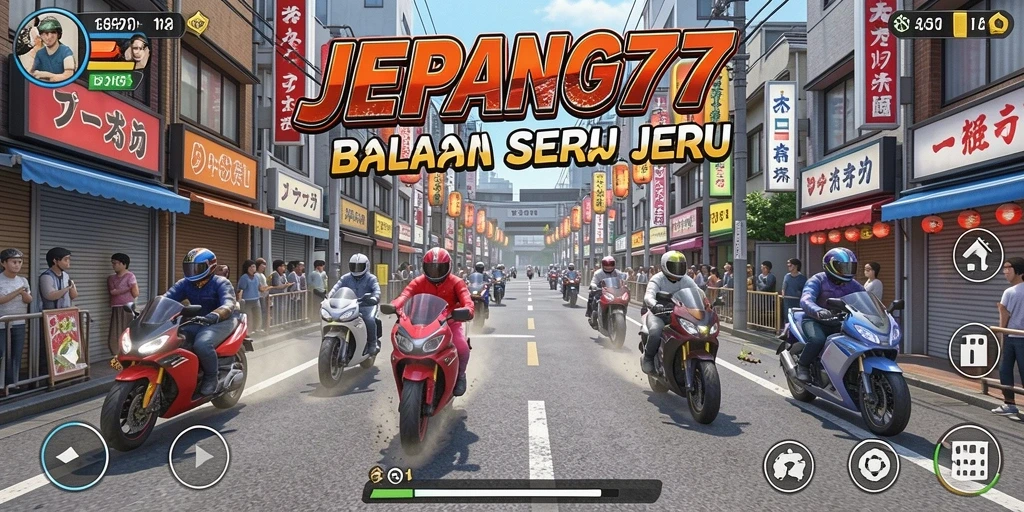 Tangkapan layar <strong>JEPANG77</strong> menampilkan aksi balap yang mendebarkan di jalanan Jepang.