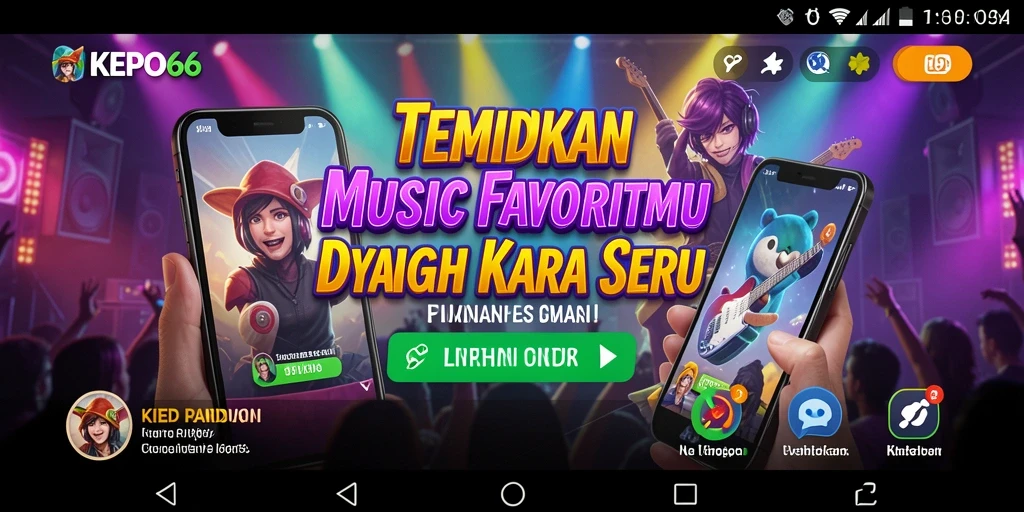 Screenshot gameplay KEPO66 dengan fitur musik yang menarik.