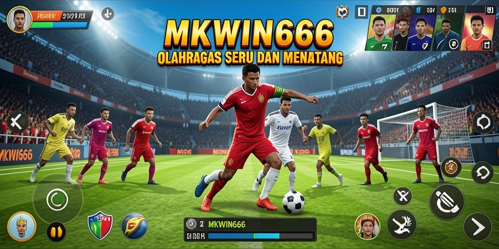 Screenshot gameplay <strong>MKWIN666</strong> menampilkan aksi seru dalam pertandingan olahraga.