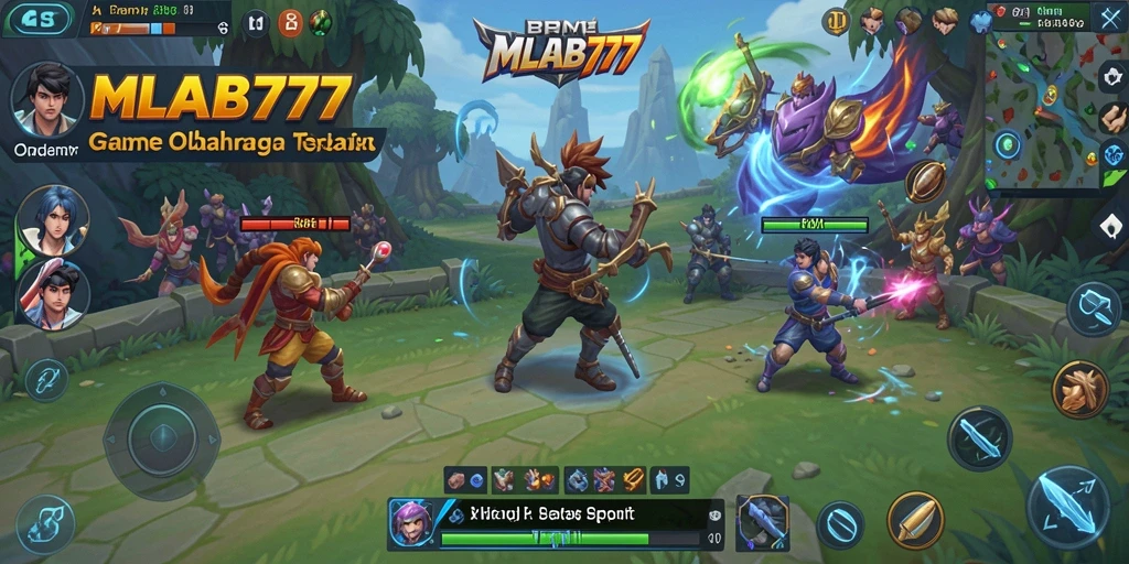 Tampilan gameplay yang mengasyikkan di MLBB777 dengan aksi olahraga spektakuler.