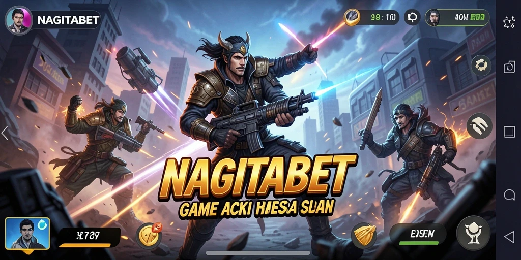 Tangkapan layar NAGITABET menampilkan aksi seru dalam pertarungan.