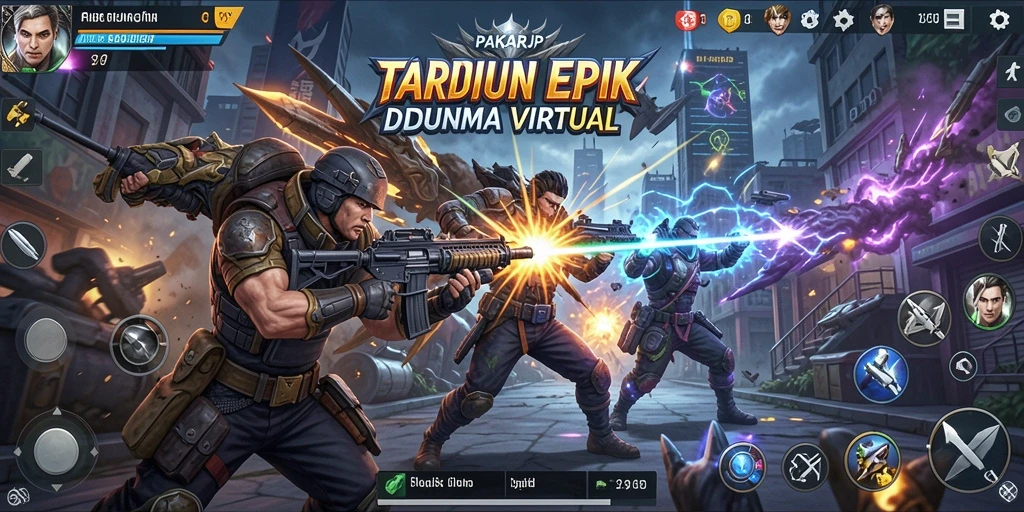 Screenshoot PAKARJP menampilkan aksi pertarungan yang mendebarkan dan intens.