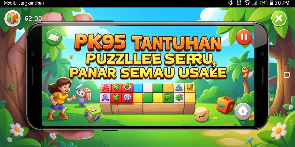 Tampilan permainan PK95 yang menarik dan penuh tantangan teka-teki.