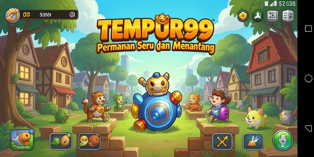 Screenshot gameplay TEMPUR99 yang menunjukkan tantangan puzzle yang seru.