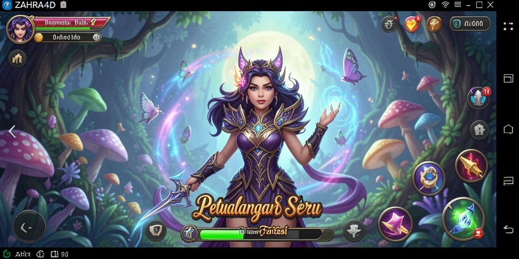 Gameplay petualangan ZAHRA4D yang menakjubkan dan penuh aksi.